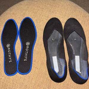 Rothy's The Flat Black Solid Round Toe Ballet Flats